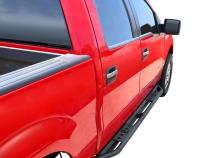 Side Step Nerf Bars Running Boards Kit For 09-14 Ford F-150 SuperCrew Cab Textured Black Tyger Auto