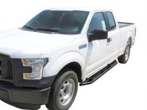 Side Step Rails Nerf Bars Running Boards Kit For 15-20 Ford F-150 17-20 F-250/F-350 Super Cab Textured Black Tyger Auto