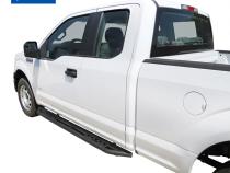 Side Step Rails Nerf Bars Running Boards Kit For 15-20 Ford F-150 17-20 F-250/F-350 Super Cab Textured Black Tyger Auto