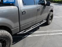 Side Step Rails Nerf Bars Running Boards Kit For 04-08 Ford F150 SuperCrew Cab Excl. 04 Heritage Textured Black Tyger Auto