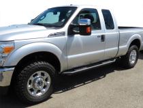 Side Step Rails Nerf Bars Running Boards Kit For 99-16 Ford F250/350/450/550 Super Duty Super Cab Textured Black Tyger Auto