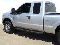 Side Step Rails Nerf Bars Running Boards Kit For 99-16 Ford F250/350/450/550 Super Duty Super Cab Textured Black Tyger Auto