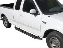 Side Step Rails Nerf Bars Running Boards Kit For 97-03 Ford F150/250LD Super Cab Incl 04 Heritage Textured Black Tyger Auto