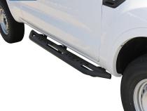 Side Step Rails Nerf Bars Running Boards Kit For 19-22 Ford Ranger SuperCab Extended Textured Black Tyger Auto