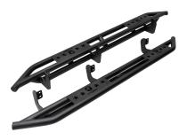 Side Step Rails Nerf Bars Running Boards Kit For 05-20 Nissan Frontier/05-12 Suzuki Equator Crew Cab Textured Black Tyger Auto