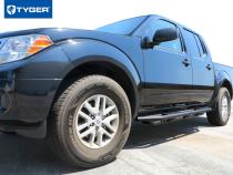 Side Step Rails Nerf Bars Running Boards Kit For 05-20 Nissan Frontier/05-12 Suzuki Equator Crew Cab Textured Black Tyger Auto