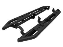 Side Step Rails Nerf Bars Running Boards Kit For 07-20 Toyota Tundra Double Cab Textured Black Tyger Auto