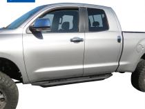 Side Step Rails Nerf Bars Running Boards Kit For 07-20 Toyota Tundra Double Cab Textured Black Tyger Auto
