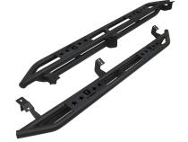 Side Step Rails Nerf Bars Running Boards Kit For 05-22 Tacoma Double Cab Textured Black Tyger Auto