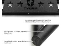 Side Step Rails Nerf Bars Running Boards Kit For 10-22 Toyota 4Runner Trail Edition/14-20 4Runner SR5/TRD Pro Textured Black Tyger Auto