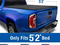 T1 Soft Roll Up Tonneau Cover For 19-22 Colorado/Canyon Fleetside 5 Ft 2 Inch Bed Tyger Auto
