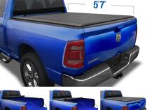 T1 Soft Roll Up Tonneau Cover for 19-22 Ram 1500 5 Ft 7 Inch Bed Not for Classic Does Not Fit with Multi-Function Split Tailgate or RamBox Tyger Auto