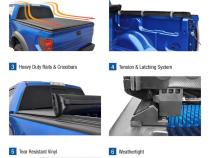 T1 Soft Roll Up Tonneau Cover For 09-14 Ford F-150 Styleside 5.5 Ft Bed Tyger Auto