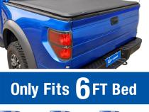 T1 Soft Roll Up Tonneau Cover For 1982-13 Ford Ranger Styleside 6 Ft Bed Tyger Auto