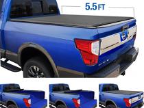 T1 Soft Roll Up Tonneau Cover For 04-15 Nissan Titan without Titan Box Fleetside 5.5 Ft Bed Tyger Auto