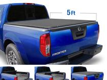 T1 Soft Roll Up Tonneau Cover For 05-20 Nissan Frontier Fleetside 5 Ft Bed Tyger Auto