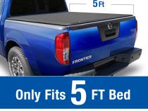 T1 Soft Roll Up Tonneau Cover For 05-20 Nissan Frontier Fleetside 5 Ft Bed Tyger Auto