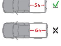 T1 Soft Roll Up Tonneau Cover For 05-15 Toyota Tacoma Fleetside 5 Ft Bed Tyger Auto