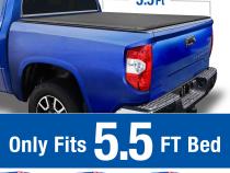 T1 Soft Roll Up Tonneau Cover For 14-20 Toyota Tundra Fleetside 5.5 Ft Bed Tyger Auto