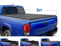T1 Soft Roll Up Tonneau Cover For 16-22 Toyota Tacoma Fleetside 5 Ft Bed Tyger Auto