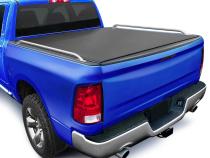 T2 Low Profile Soft Roll-up Truck Bed Tonneau Cover Compatible with 09-18 Dodge Ram 1500; 10-24 2500 3500; 19-24 Classic 6 Foot 4 Inch (76 Inch) Bed Tyger Auto