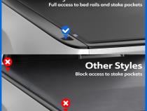T2 Low Profile Soft Roll-up Truck Bed Tonneau Cover Compatible with 09-18 Dodge Ram 1500; 10-24 2500 3500; 19-24 Classic 6 Foot 4 Inch (76 Inch) Bed Tyger Auto