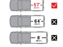 T2 Low Profile Soft Roll-up Truck Bed Tonneau Cover Compatible with 19-25 Ram 1500 New Body (Not Fit 19-25 Classic) 5 Foot 7 Inch (67 Inch) Bed Tyger Auto