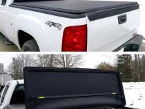 T3 Soft Tri-Fold Tonneau Cover For 07-13 Silverado/Sierra 1500 07-14 2500 HD 3500 HD Fleetside 6 Ft 6 Inch Bed Tyger Auto
