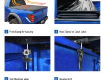 T3 Soft Tri-Fold Tonneau Cover For 14-19 Silverado/Sierra 1500 15-19 2500 HD 3500 HD 19 Classic Only Fleetside 6 Ft 6 Inch Bed Tyger Auto