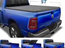 T3 Soft Tri-Fold Tonneau Cover for 19-22 Ram 1500 57 Inch Bed Not for Classic Does Not Fit with Multi-Function Split Tailgate or RamBox Tyger Auto
