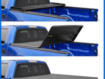 T3 Soft Tri-fold Truck Bed Tonneau Cover Compatible with 24 Toyota Tacoma 6 Foot  (74 Inch) Bed Tyger Auto