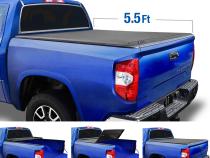 T3 Soft Tri-Fold Tonneau Cover For 14-20 Toyota Tundra Fleetside 5.5 Ft Bed Tyger Auto