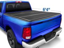 T5 Alloy Hardtop Truck Bed Tonneau Cover 02-18 Dodge Ram 1500 03-21 2500 3500 6.4 Foot Bed without RamBox Hard Folding Tri-Fold Tyger Auto