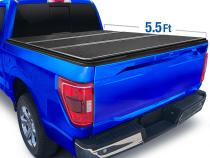 T5 Alloy Hardtop Truck Bed Tonneau Cover 09-14 Ford F-150 Styleside 5.5 Foot Bed Hard Folding Solid Tri-Fold Pickup Truck Tonneau Cover Tyger Auto