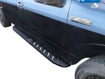 Blade Running Boards For 04-14 Ford F150 Super Cab 78 Inch Long 6.6 Inch Wide Textured Black Tyger Auto