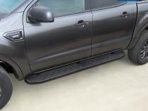 Blade Running Boards For 19-22 Ford Ranger SuperCrew Cab 78 Inch Long 6.6 Inch Wide Textured Black Tyger Auto