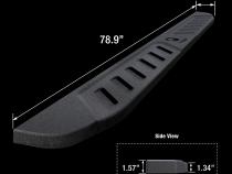 6.6 Inch Blade Running Boards Compatible with 07-21 Toyota Tundra Double Cab Side Step Nerf Bars Tyger Auto