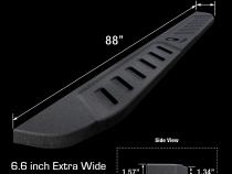 6.6 Inch Blade Running Boards Compatible with 07-21 Toyota Tundra CrewMax Side Step Nerf Bars Tyger Auto