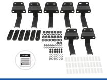 Blade Running Boards For 15-20 Ford F150/17-20 F250/F350 Super Duty SuperCrew Cab 88 Inch Long 6.6 Inch Wide Textured Black Tyger Auto
