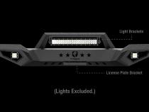 Front Bumper Kit For 16-18 Chevy Silverado 1500 Including 19 LD Textured Black Rock Crawler Tyger Auto