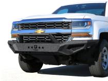 Front Bumper Kit For 16-18 Chevy Silverado 1500 Including 19 LD Textured Black Rock Crawler Tyger Auto