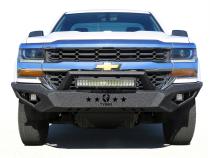 Front Bumper Kit For 16-18 Chevy Silverado 1500 Including 19 LD Textured Black Rock Crawler Tyger Auto