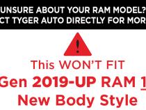 Front Bumper Kit For 13-18 Dodge Ram 1500 19-20 1500 Classic Excl Rebel and Warlock Trims Textured Black Rock Crawler TYGER Fury Tyger Auto