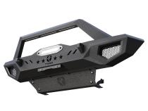 Front Bumper Kit w/ Skid Plate W Inch Plate For 07-18 Jeep Wrangler JK 18-22 JL Excl. diesel and hybrid 20-22 Gladiator JT Textured Black TYGER Fury Tyger Auto