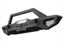 Front Bumper Kit Plate D-Ring Mount For 87-06 Jeep Wrangler TJ/YJ Textured Black Rock Crawler TYGER Fury Tyger Auto