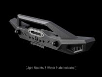 Front Bumper Kit Plate D-Ring Mount For 87-06 Jeep Wrangler TJ/YJ Textured Black Rock Crawler TYGER Fury Tyger Auto