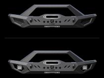 Front Bumper Kit Plate D-Ring Mount For 87-06 Jeep Wrangler TJ/YJ Textured Black Rock Crawler TYGER Fury Tyger Auto