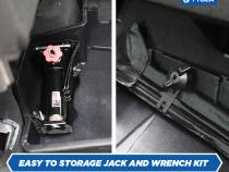 Underseat Storage Box for 19-22 Silverado/Sierra 1500/Silverado/Sierra 2500 3500 HD Double Cab and Crew Cab Not for 19 LD or Limited Tyger Auto