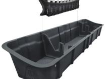 Rear Underseat Storage Box For 15-22 Ford F-150 17-22 F-250/F-350/F-450/F-550 Super Duty Crew Cab Not 20 F150 XL and XLT 300A Trims Black Organizer Tyger Auto