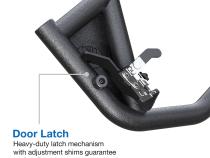 Tubular Doors 18-21 Jeep Wrangler JL 2-Doors Textured Black w/Mirror Mount Front Doors Only Tyger Auto